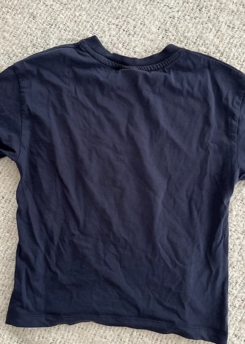 Erkek Çocuk Mavi Baskılı Kısa Kollu Tişört - Görsel 2