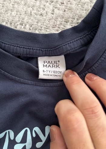 Erkek Çocuk Mavi Baskılı Kısa Kollu Tişört - Görsel 3