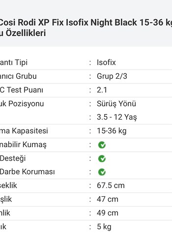 Maxi-Cosi Siyah Çocuk Araba Koltuğu - Görsel 9