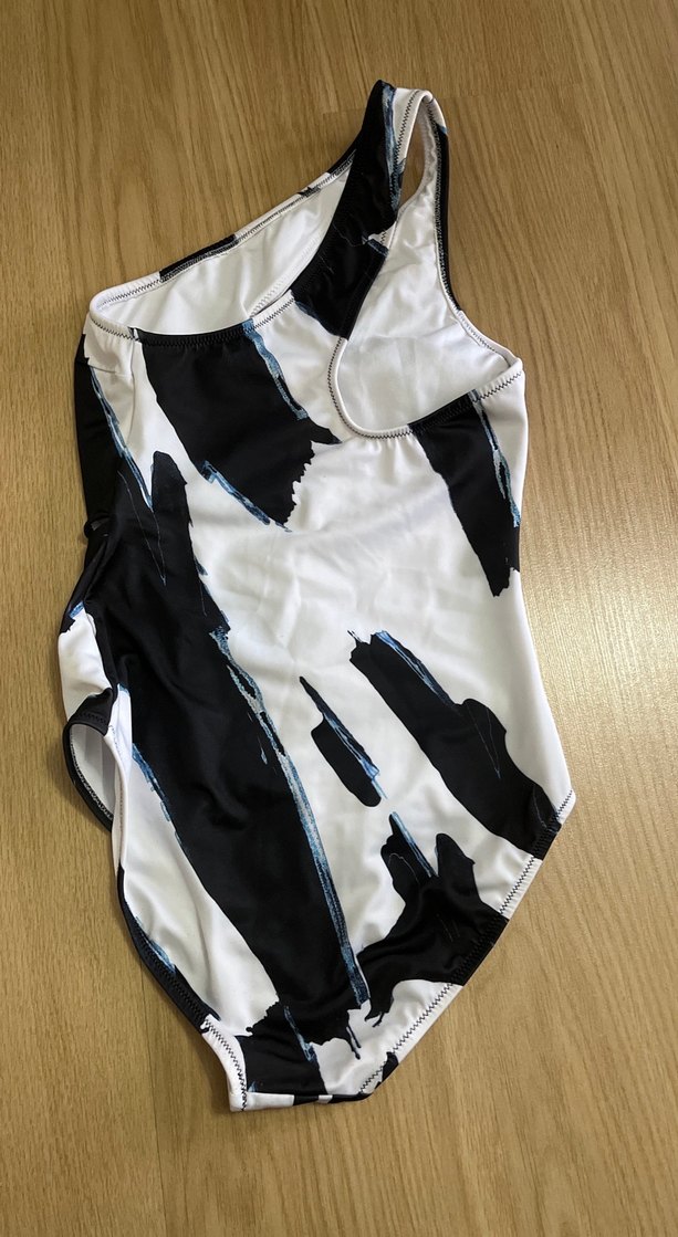 Zebra Desenli Kemerli Mini Kadın Mayo - Görsel 2