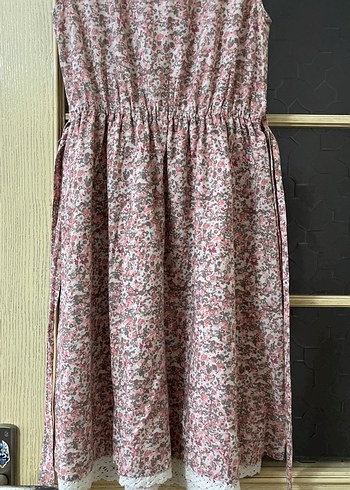 Dantel Detaylı Bohem Midi Elbise - Görsel 4