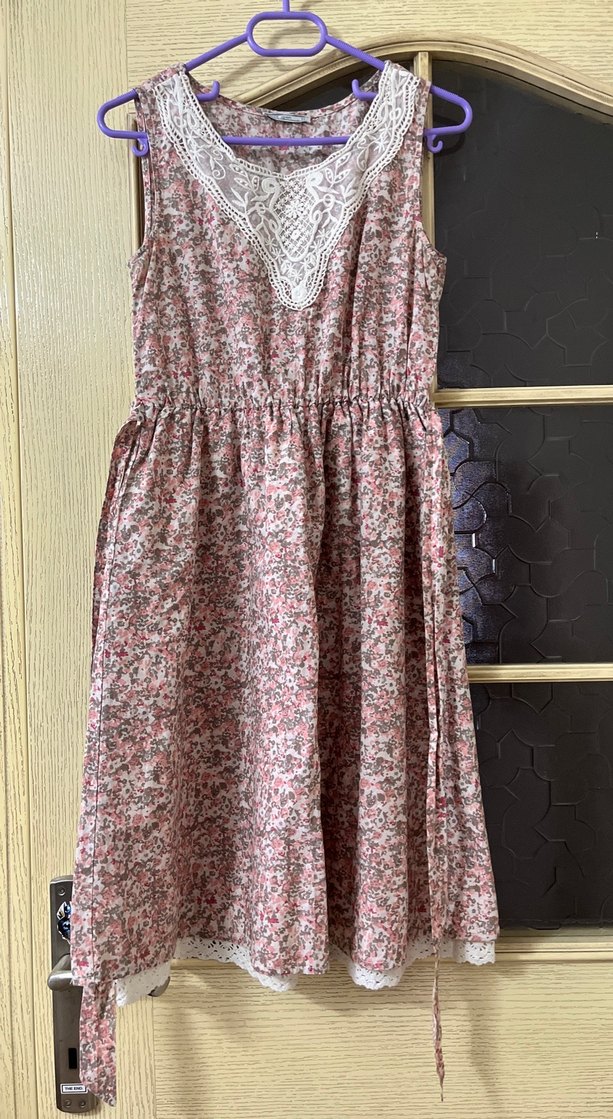 Dantel Detaylı Bohem Midi Elbise - Görsel 2