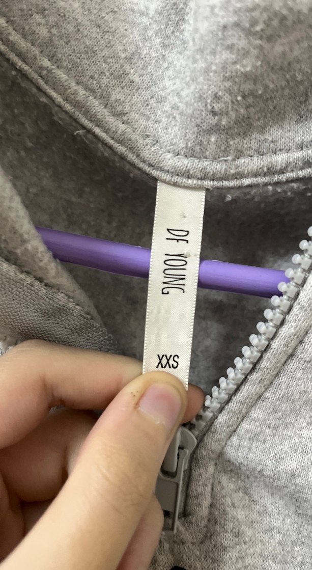 Gri Kadın Fermuarlı Sweatshirt - Görsel 2