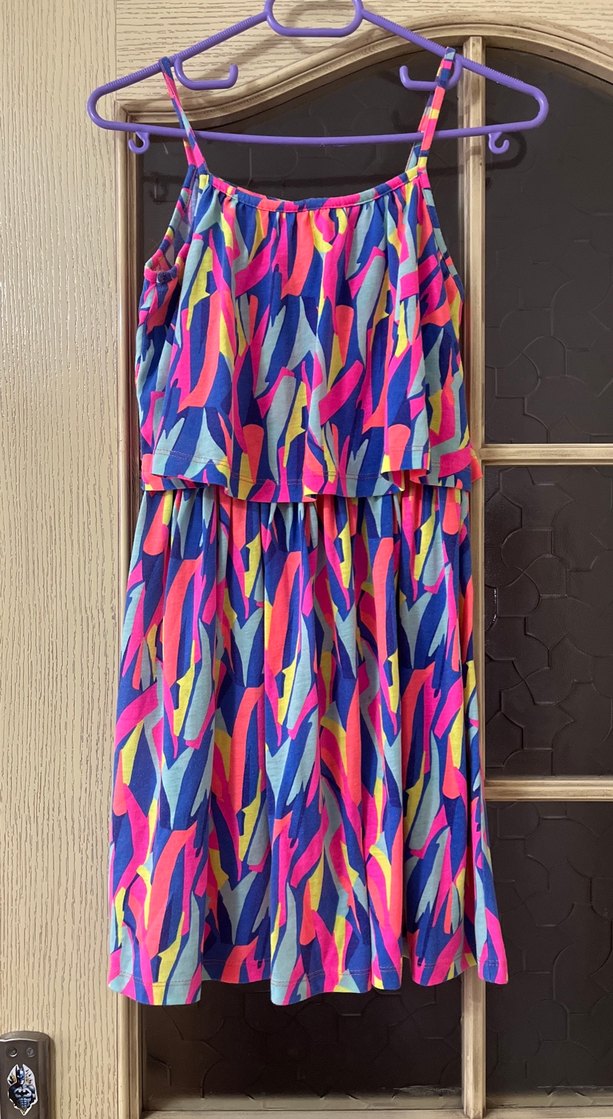 Renkli Bağcıklı Bohem Kız Elbisesi - Görsel 2