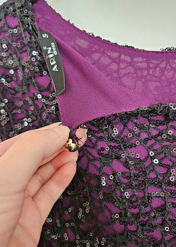 Mor Uzun Abiye - Görsel 3