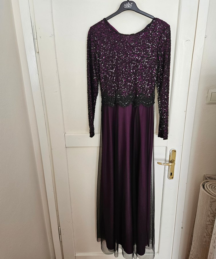 Mor Uzun Abiye - Görsel 5