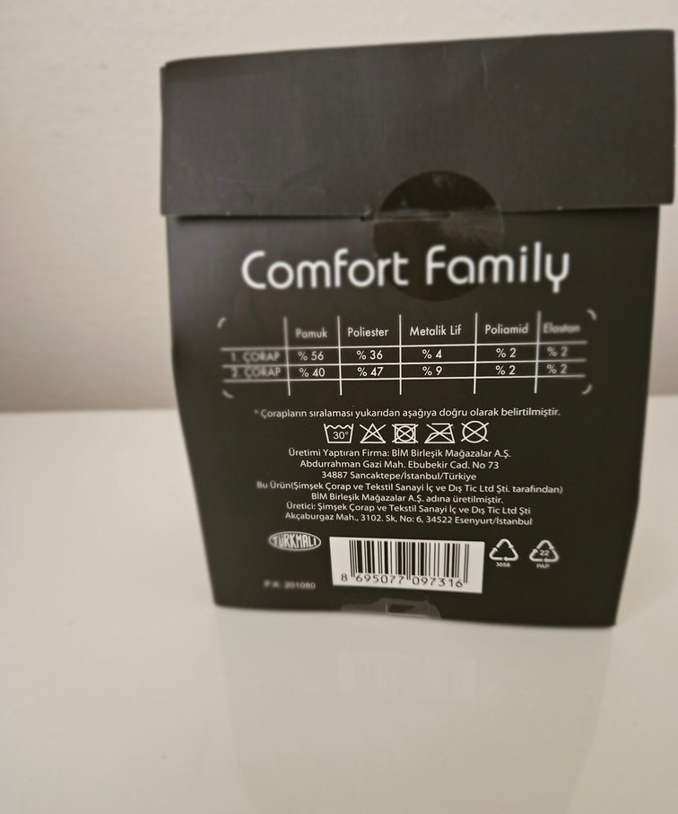 Comfort Family Simli Kadın Soket Çorap - Pembe 2 adet - Görsel 2