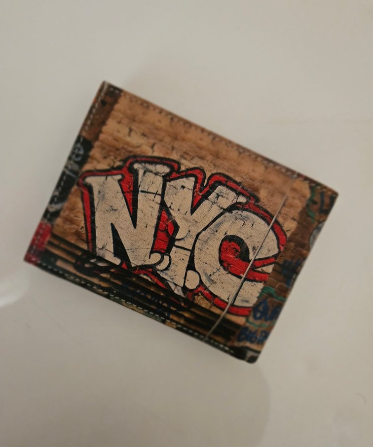 Kahverengi Baskılı Erkek Cüzdan - Görsel 4