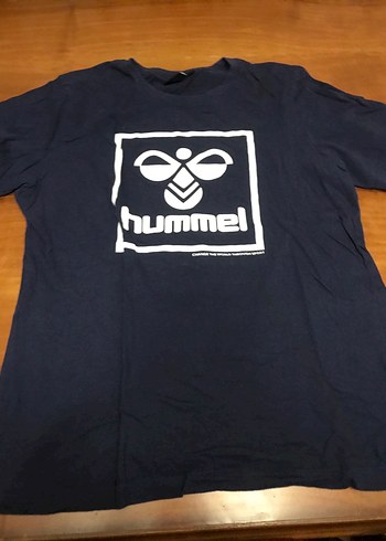 Sıfır orjinal Hummel M beden lacivert tshirt - Görsel 3