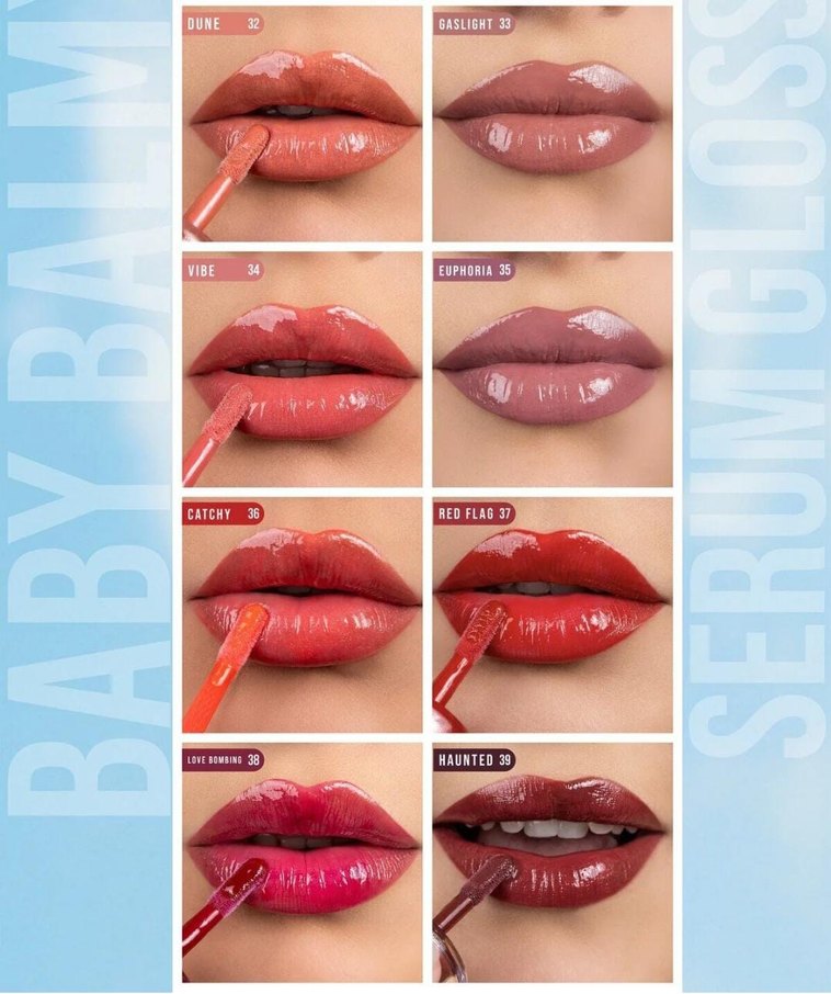 Renkli Kırmızı Baby Balmy Serum Lip Gloss - Görsel 3