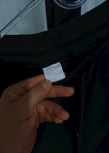 Erkek Siyah Elastik Bel Sweatpant - Görsel 5