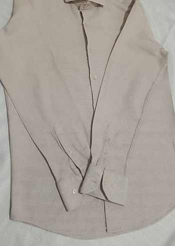 Erkek Keten Gömlek, Slim Fit, Uzun Kollu - Görsel 17