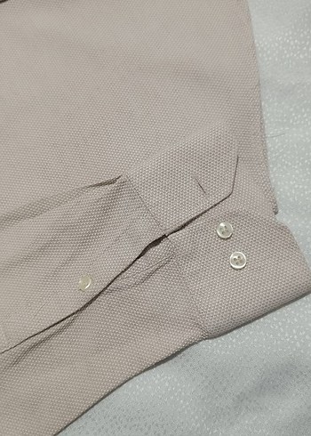 Erkek Keten Gömlek, Slim Fit, Uzun Kollu - Görsel 4