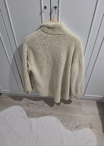 Bej Düğmeli Kadın Midi Ceket - Görsel 3