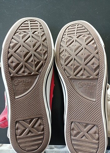 38 Beden kırmızı Renk Converse spor ayakabi