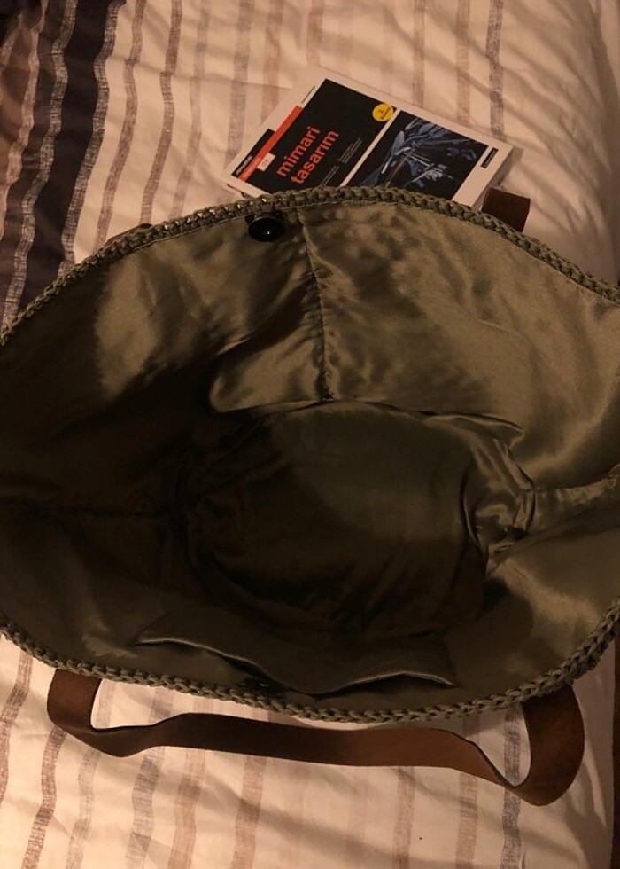 KAĞIT İP HASIR ÇANTA  - Görsel 3