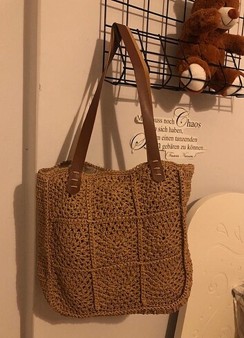 KAĞIT İP HASIR ÇANTA  - Görsel 5