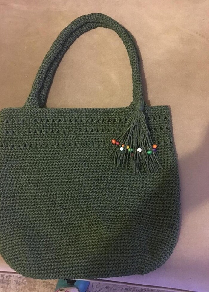 KAGİT İP HASIR ÇANTA  - Görsel 4