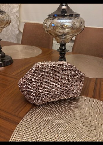 Bej Desenli Örgü Bohem El Çantası - Görsel 12