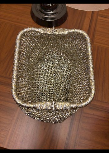 Bej Desenli Örgü Bohem El Çantası - Görsel 15