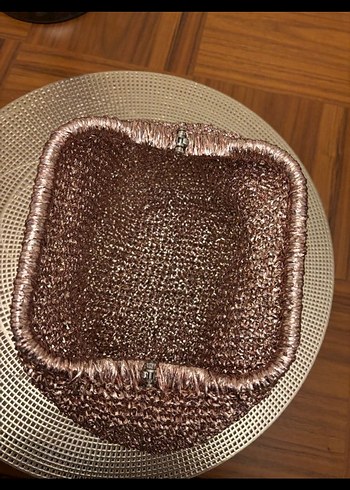 Bej Desenli Örgü Bohem El Çantası - Görsel 13