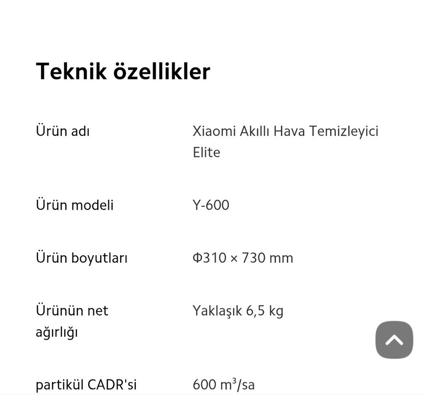 Xiaomi Akıllı Hava Temizleyici Elite Gri - Görsel 2