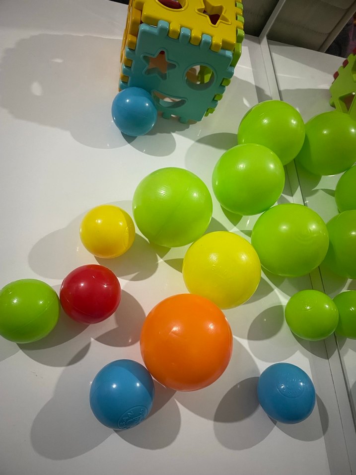 Renkli Toplar ve Şekilli Blok Oyuncak - Görsel 4