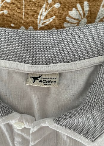 Gri Detaylı Beyaz Erkek Polo Tişört - Görsel 5