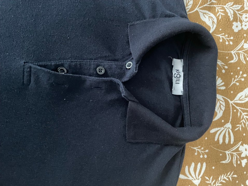 Erkek Siyah Kısa Kollu Polo Tişört - Görsel 3