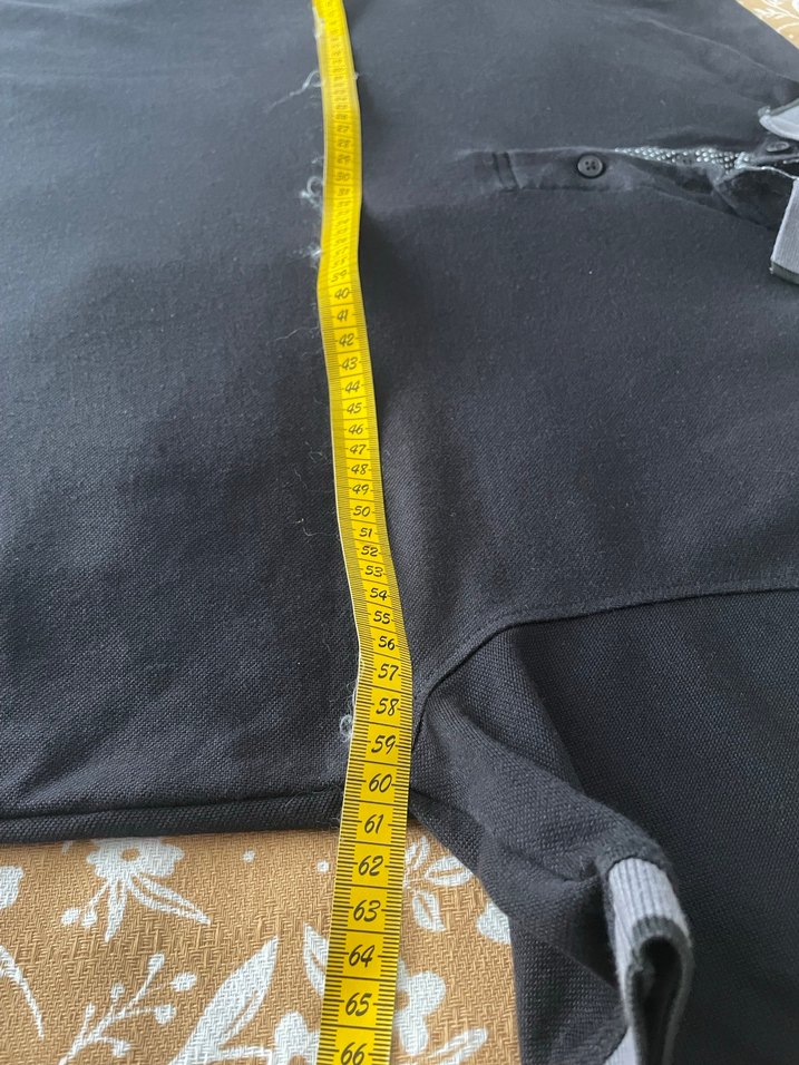 Siyah Düğmeli Erkek Polo Tişört - Görsel 4