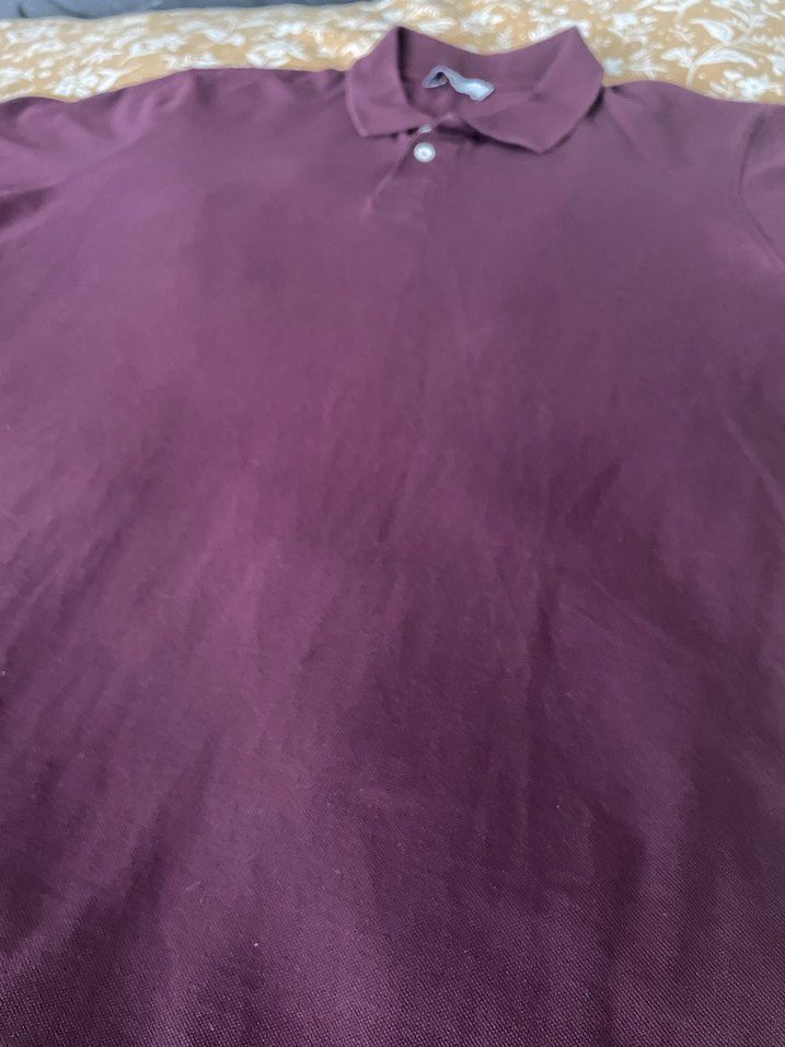 Erkek Mor Polo Yaka Tişört - Görsel 2