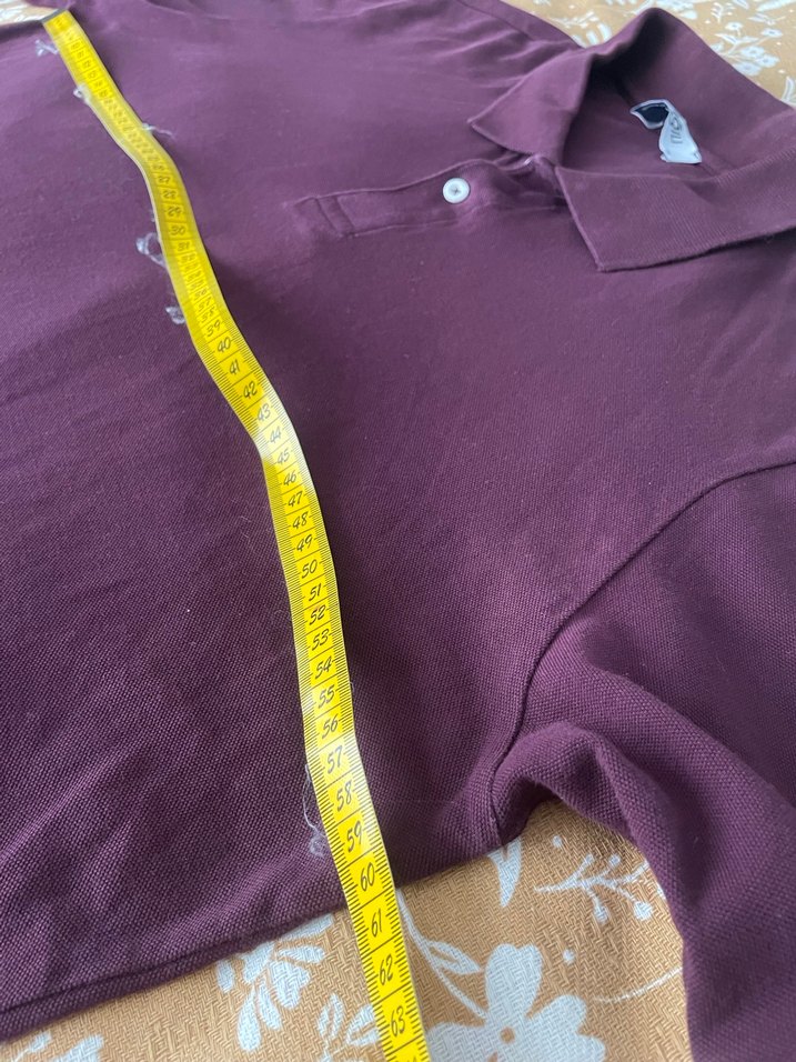 Erkek Mor Polo Yaka Tişört - Görsel 5