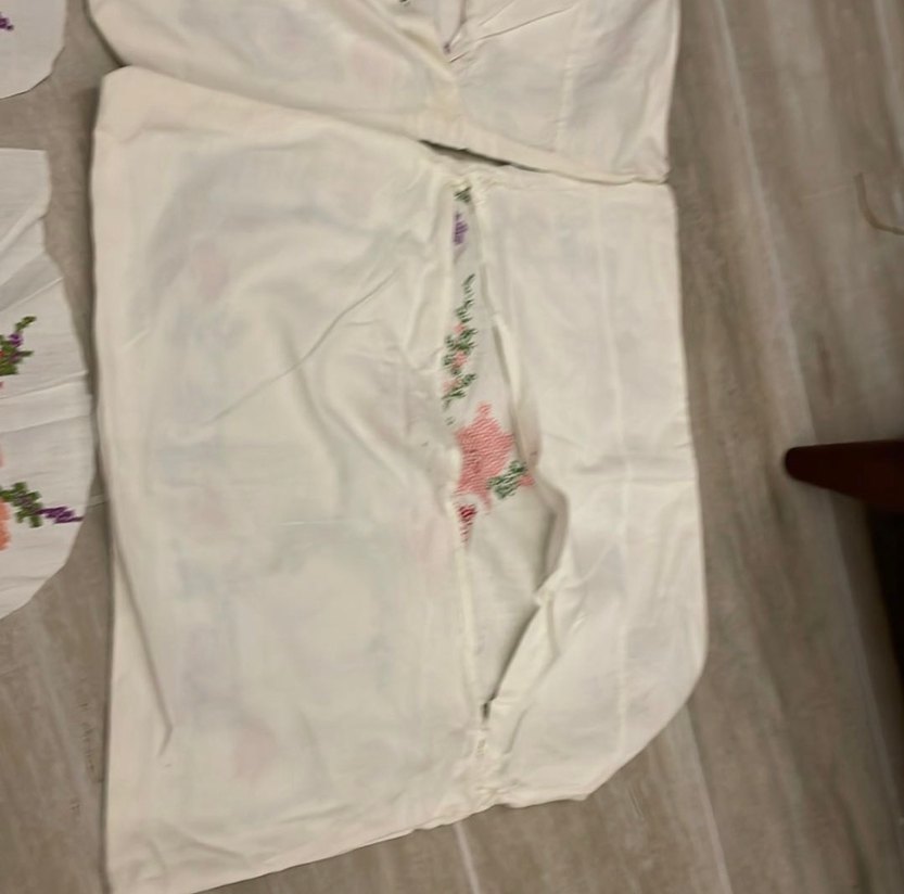 Antika kanaviçe kırlent - Görsel 4