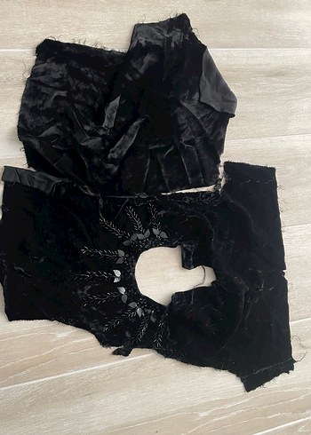 Boncuk İşlemeli Siyah Uzun Kadın Abiye yakası - Görsel 5