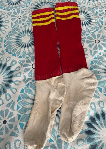 Kırmızı sarı Çizgili Çorap - Görsel 4