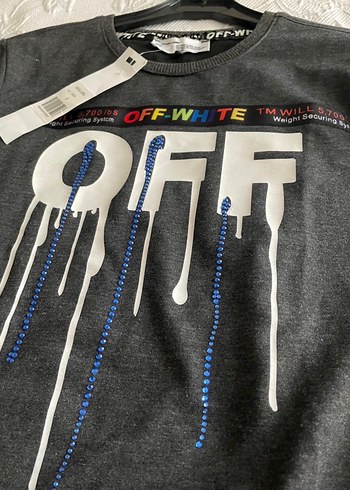 Gri Baskılı Fermuarlı Erkek kız  Sweatshirt - Görsel 3