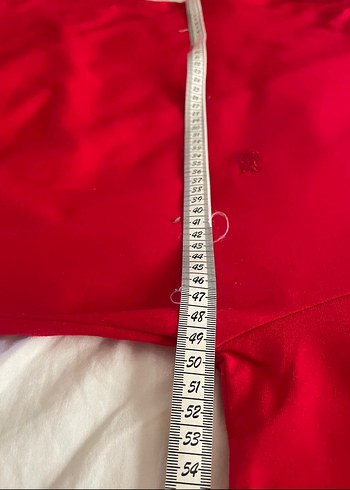 Kırmızı Erkek Bisiklet Yaka Tişört - Görsel 3