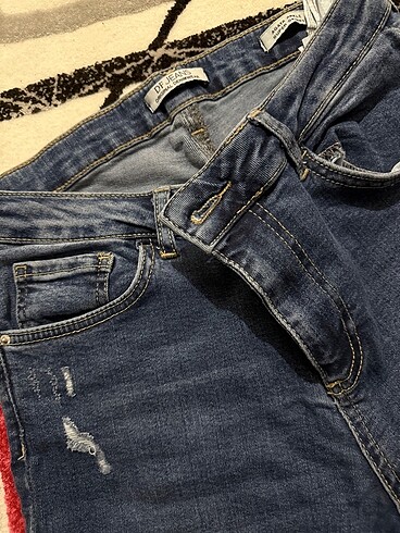 30 Beden Kadın paça detaylı kot pantolon
