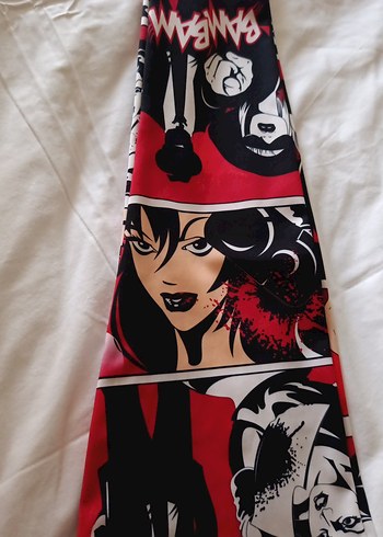 Kırmızı Pop Art Baskılı Kadın Tayt - Görsel 3