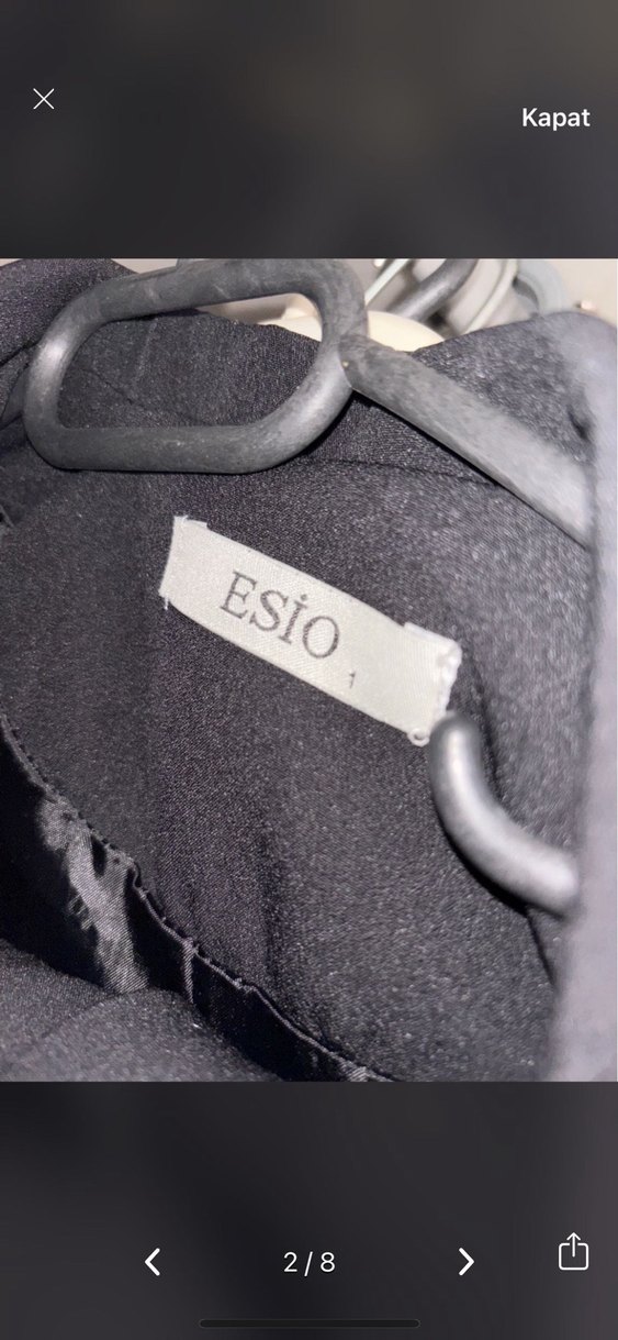 Siyah Kadın Kemerli Uzun Ceket - Görsel 2