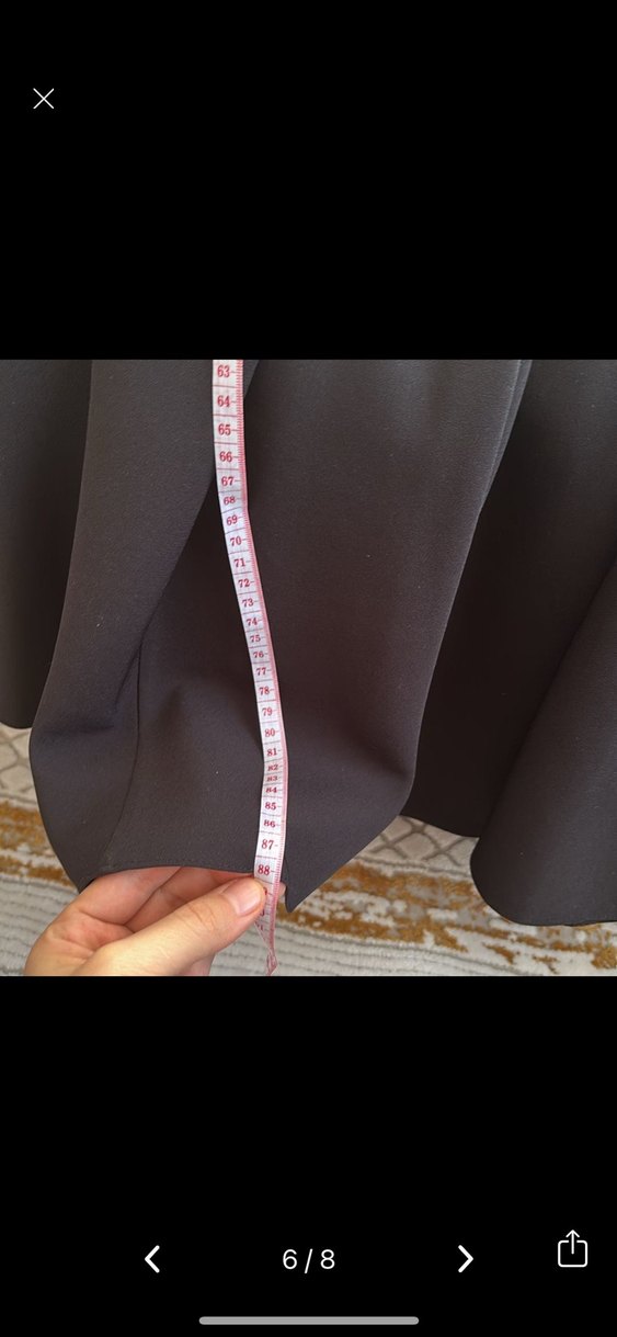 Siyah Kadın Kemerli Uzun Ceket - Görsel 4