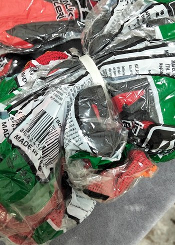 Kırmızı Erkek Eldivenleri Street Wear - Görsel 3