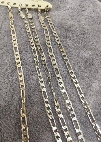 Unisex Zincir Detaylı Gri El Zinciri - Görsel 2