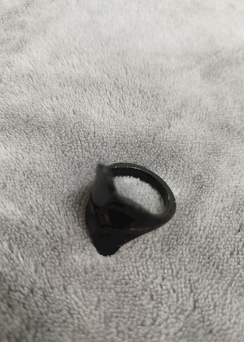 Siyah Tokalı Minimalist Kadın Yüzük - Görsel 2