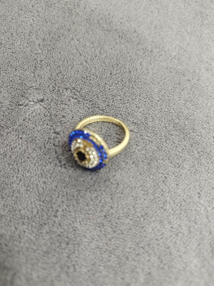 Mavi Payetli Kadın Yüzük - Görsel 2