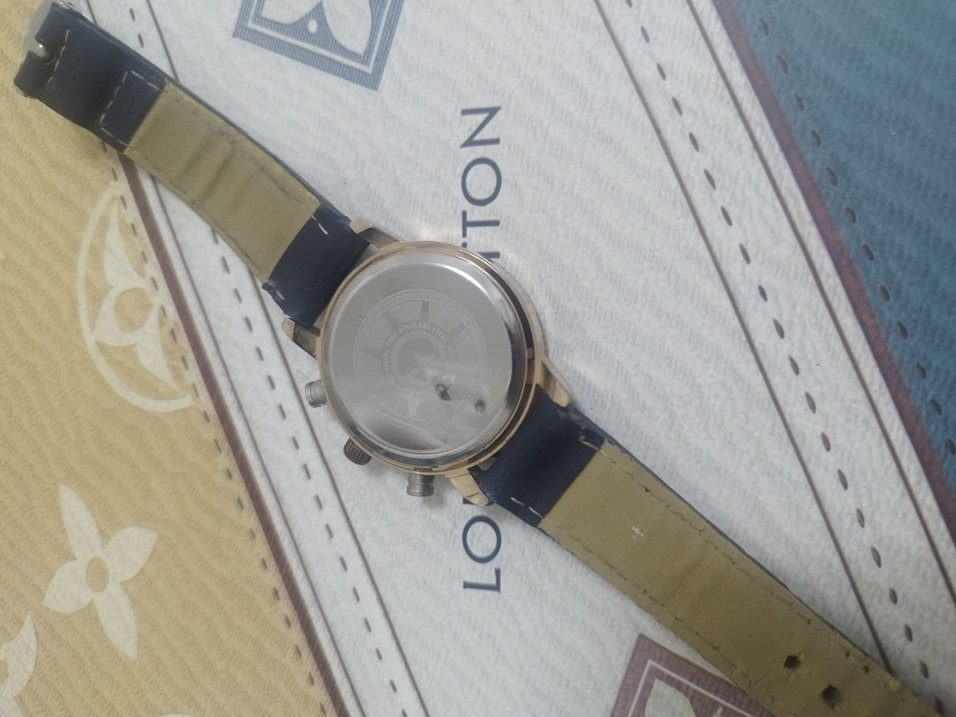 Klasik Unisex Kol Saati Lacivert Deri Kayış - Görsel 3