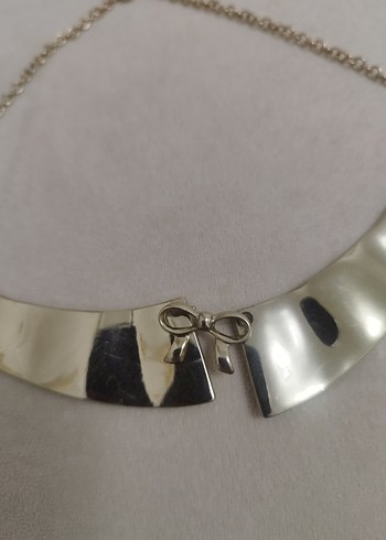 Altın Renk Zincir Detaylı Midi Kolye - Görsel 3