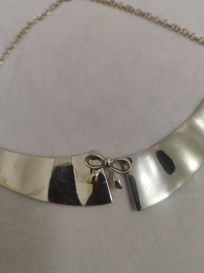 Altın Renk Zincir Detaylı Midi Kolye - Görsel 3