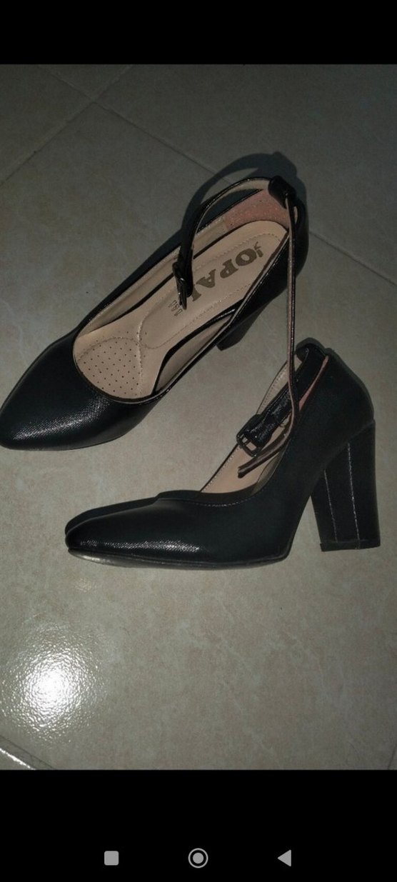 Kadın Siyah Gotik Tokalı Topuklu Ayakkabı - Görsel 2