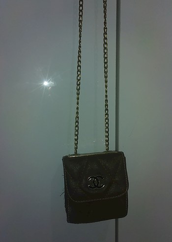 Zincir Detaylı Kahverengi Deri Kadın Çanta - Görsel 3